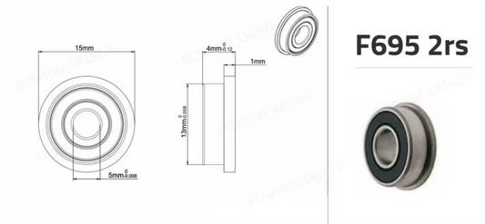 Fushi F695RS abec 9 laakeri 10kpl