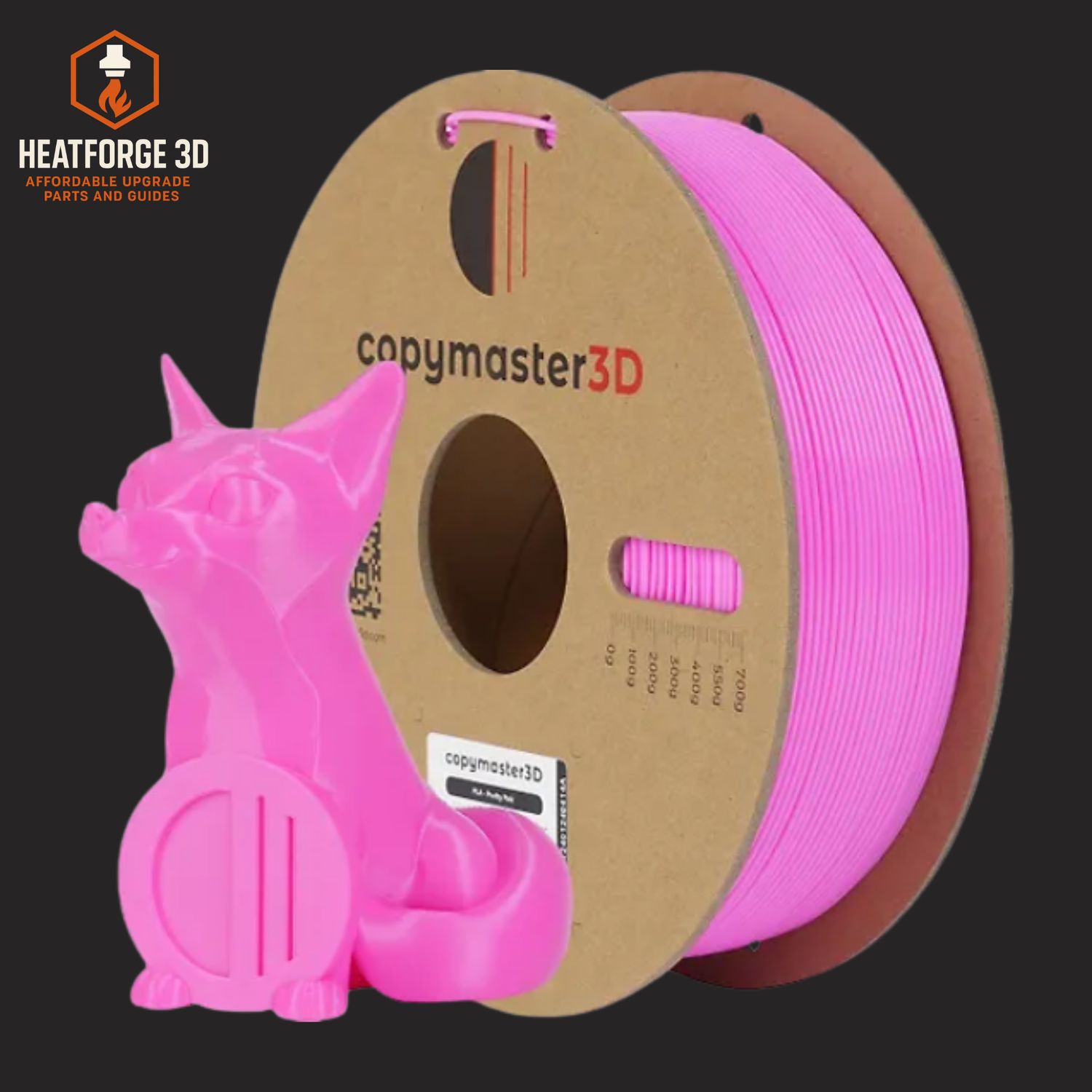 Pink pla filament roll