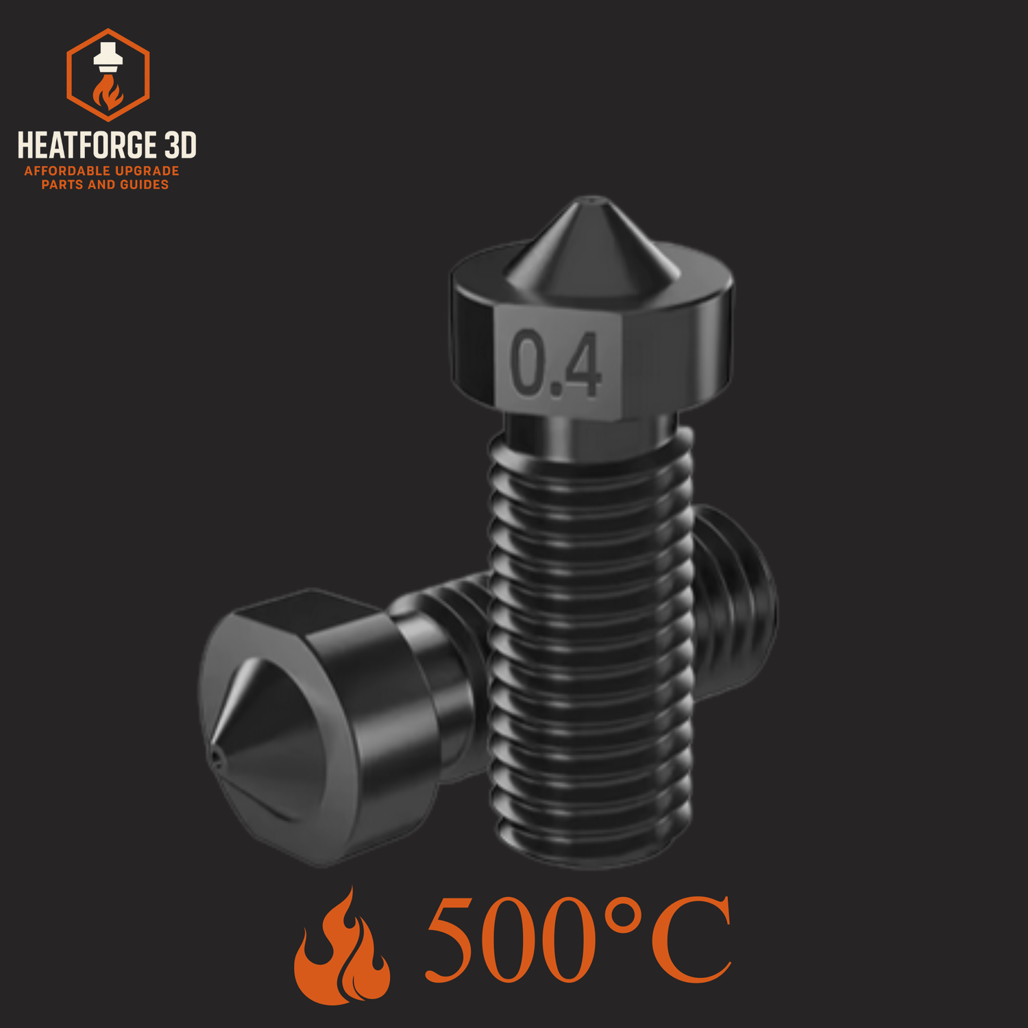 Hardened steel nozzle