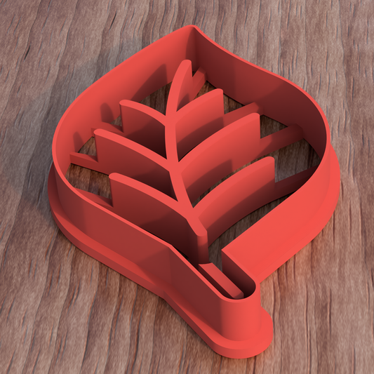 Lehti piparkakkumuotti