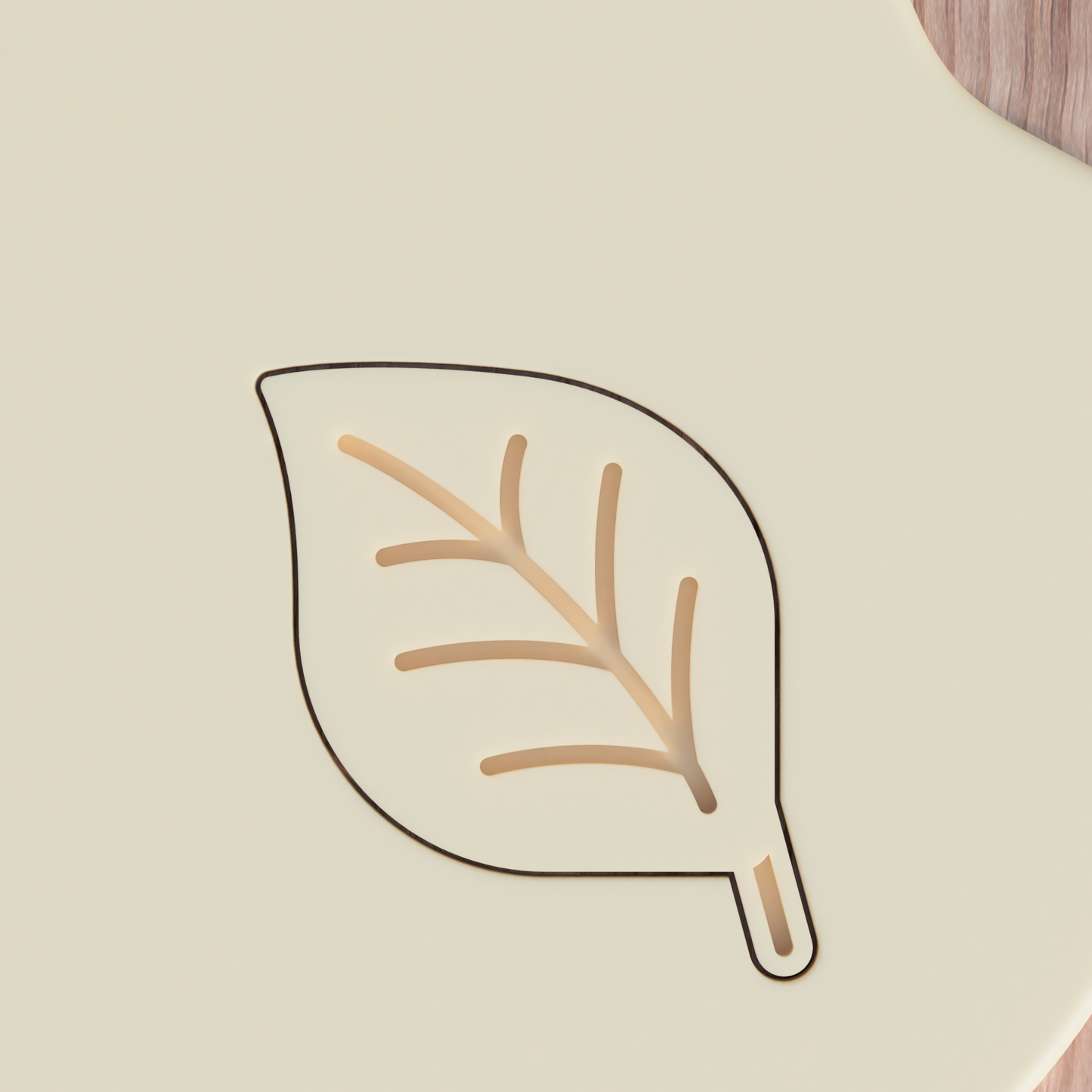 Lehti piparkakkumuotti